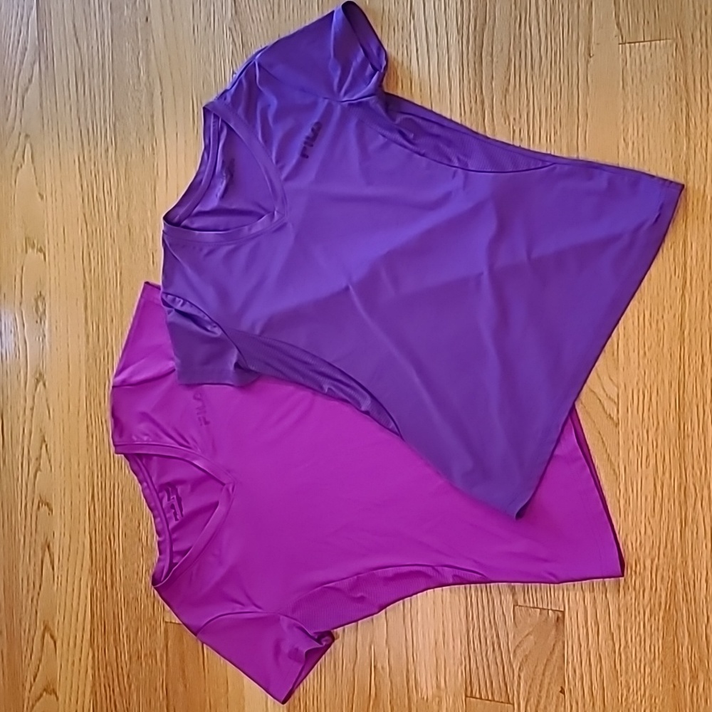 CLEARANCE Set of 2 Fila V-neck Active T-Shirts